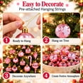 thumbnail image 4 of Velmasee 30PCS Shatterproof Christmas Tree Ornaments Set - Assorted Shapes Hanging Christmas Ball Ornaments Baubles Set with Strings for Holiday Xmas Tree Home Party Decor, 4 of 7