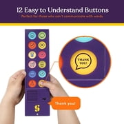 Special Supplies AAC Device for Kids and Adults – 12 Talking Buttons for Speech Therapy – Talker Buddy for Non Verbal Communication Tool with Storage Bag