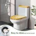 thumbnail image 4 of HELLHERO Lid Cover Set for Toilet with Fits All Toilet Shapes 2 Piece Toilet Lid Covers 17"x21" for Elastic Edge, 4 of 8