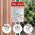 thumbnail image 4 of Pool Rules Sign, Red Pool Sign,, 4 of 8