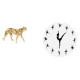 thumbnail image 1 of Reloj Con Escultura De Guepardo De Ballet Dorado, Elegante Animal Danzante, Centro De Mesa Para Decoración De Oficina Y Hogar, Adorno Silencioso., 1 of 8
