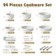 thumbnail image 2 of Juego de utensilios de cocina SENSARTE, 24 piezas, antiadherentes para inducción, color blanco, 2 of 7