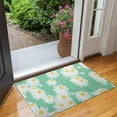 thumbnail image 2 of Green Daisy Flower Yellow Centers Pattern Door Rugs,Washable Non Slip Door Mats Indoor,Decorative Door Mats,Entry Mat Indoor for Entrance,Bedroom,Kitchen,Bathroom,17"x30", 2 of 6