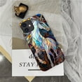 thumbnail image 5 of Punmada Compatible with iPhone 11 Matte Case For Girl Boy Full Body Protective Hard Shell Esthetics Pattern Colorful Stained Glass White Unicorn, 5 of 7
