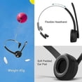 thumbnail image 3 of Auriculares Bluetooth para teléfono móvil con micrófono, auriculares inalámbricos de oficina, auriculares supraaurales, auriculares Bluetooth para coche., 3 of 5