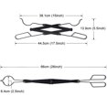 thumbnail image 3 of Pinces à Bois pour Cheminée 66cm avec Poignées Robustes Pinces à Feu pour Poêle à Bois Intérieur Pinces à Bois en Fer Forgé Pinces à Bois Extérieures pour Outils de Foyer de Camp, 3 of 5