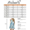 thumbnail image 3 of XCHQRTI Women's Sleeveless Swing Dress with Pockets Casual Loose Plain Pleated Beach Floral Boho Tank Dress, 3 of 3