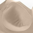 thumbnail image 4 of Sailboat Seamless Bras for Women Ribbed Wireless Push Up Full Coverage Adjustable Everyday Sports Bra Solid Color Plus Size Khaki 42, 4 of 5