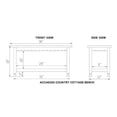 thumbnail image 4 of Alaterre Furniture Country Cottage Bench in White Antique Finish, 4 of 5