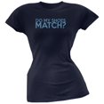thumbnail image 1 of Do My Shoes Match Navy Juniors Soft T-Shirt, 1 of 1