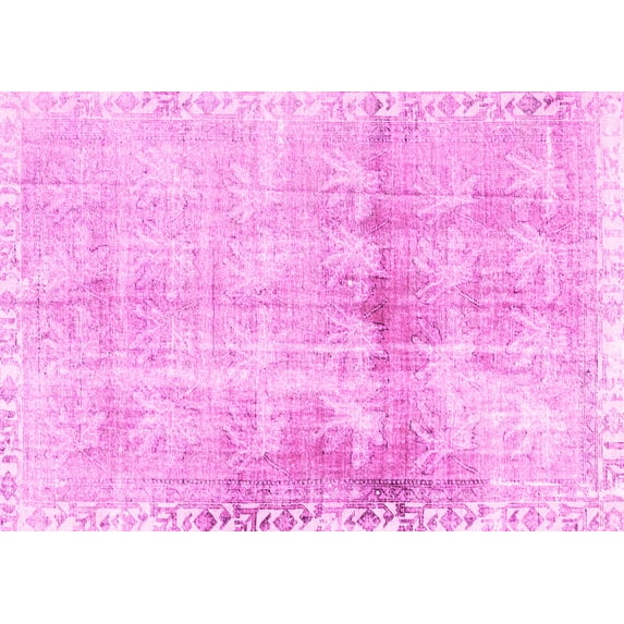 Ahgly Company Indoor Rectangle Persian Pink Traditional Area Rugs, 3' x 5'