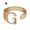 Rose Gold G, variant on Fashion Adjustable Initial Alphabet Letter A-Z Ring Finger Rings Women Jewellery-Gold E