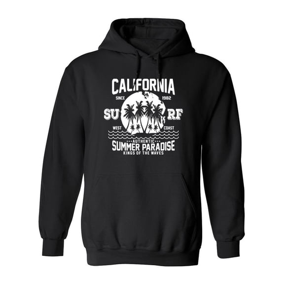 Surfing, West Coast Hoodie Men -Image by Shutterstock, Male x-Large