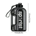 thumbnail image 3 of 1.3-Gallon Leakproof Water Bottle - Portable Sports Jug Carry Strap Included BPA-Free Plastic Camping Hiking Gym Hydration Jug(Black), 3 of 8