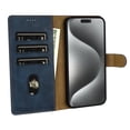thumbnail image 6 of Allytechgroup Compatible with iPhone 11 Wallet Case, PU Leather Flip Case with Card Holders RFID Blocking Shockproof Protective Phone Cover for Women Men, Blue, 6 of 10