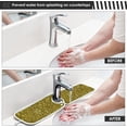 thumbnail image 5 of Coolnut 2 Pack Faucet Mat Splash Guard for Kitchen Sink, Golden Glittering 14x5 Inch Super Absorbent Microfiber Sink Protector Mat, Kitchen Sink Mat Machine Washable Kitchen Sink Accessories, 5 of 7