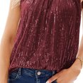thumbnail image 5 of Camiseta sin mangas con lentejuelas y purpurina, cuello redondo, camiseta sin mangas con lentejuelas brillantes para mujer, verano, 5 of 5