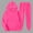 Hot Pink, variant on Antqov Sweatsuits for Women, Solid Color Hooded Sweatsuits Women 2 Piece Outfit Sweatpants with Elastic Waist, Outdoor Sports Fashion Casual Relaxed Comfortable Joggers Tracksuits