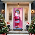thumbnail image 5 of KeirineCC 1PCS Santa Door Cover,35x71 Inches Funny Merry Christmas Door Cover Santa Claus Welcome Banner,Christmas Festive Porch Lawn Garden Decor for Front Door Holiday Cheer,, 5 of 9