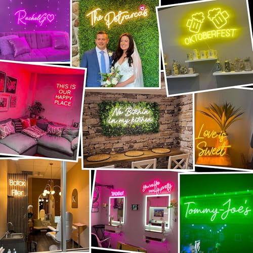 Custom LED Neon Sign - Personalized Name Or Text Light For Wall Decor, Wedding, Birthday Gift