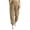 Khaki, variant on Womens Pants for Women with Pockets Straight Cigarette - Raw Hem Office White XXL