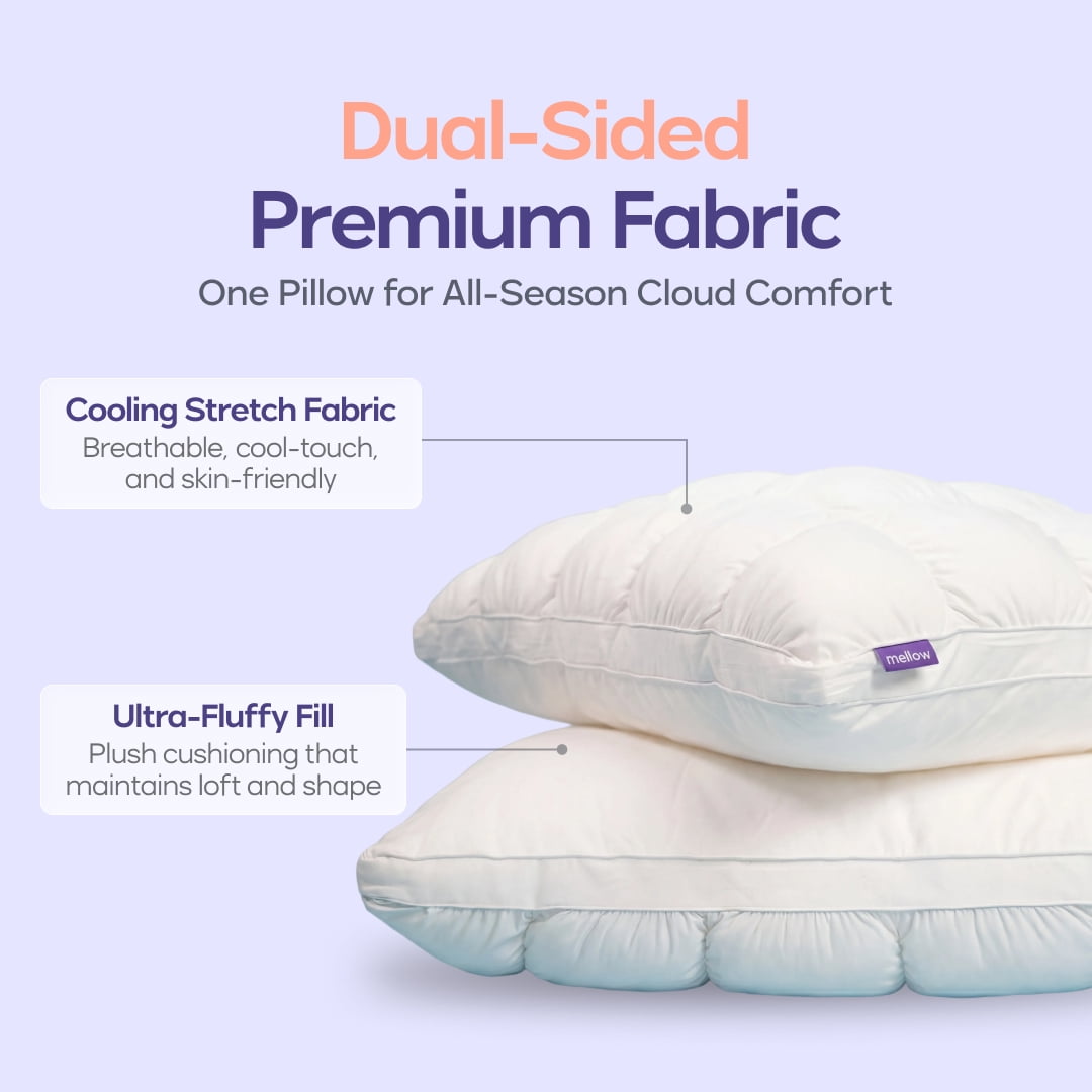 Mellow White Puff Pillow Standard