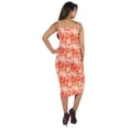 thumbnail image 4 of Inkmeso Womens Sexy Spaghetti Strap Dress Printed Bodycon Club Party Midi Dress, 4 of 7