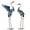 Blue Crane 25", variant on TERESA'S COLLECTIONS Set of 2 Brass Heron Garden Statues, 25-26", Waterproof Metal Decor, Gift for Mom