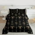 thumbnail image 2 of jejeloiu Rustic Bull Skull Twin Comforter Sets,Western Boho Tribal Bedding Set For Boys Kids Reversible 2 Pieces, 2 of 8