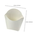 thumbnail image 4 of Ferencaa 24Pcs Disposable French Fry Cups White Paper Snack Containers French Fries Holders, 4 of 10