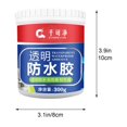 thumbnail image 3 of Transparent Waterproofing Adhesive Sealant For Exterior Walls, Roof Leak Repair, Bathroom, Fast Dry, High Temperature Resistant, Brush-On, Long-Lasting, Easy Application, 300ml Tube, Single Unit, 3 of 9