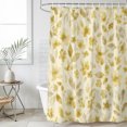 thumbnail image 4 of Yellow Spring Floral Bathroom Shower Curtains with 12 Hooks Polyester Waterproof Shower Curtain for Stalls and Bathtubs Summer Botanical Elegant Watercolor Decorative Bathroom Curtain 72x96 Inches, 4 of 9