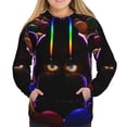 thumbnail image 2 of Lsque Five Nights At Freddy'S Pattern Casual Women's Hoodie,Hooded Sweatshirt with Kangaroo Pocket,Pullover Hoodie with Eye-catching Drawstrings-X-Large, 2 of 8