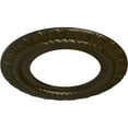 thumbnail image 3 of Ekena Millwork 10 5/8"OD x 5 3/4"ID x 1/2"P Claremont Ceiling Medallion (Fits Canopies up to 7"), Hand-Painted Green Gold, 3 of 7
