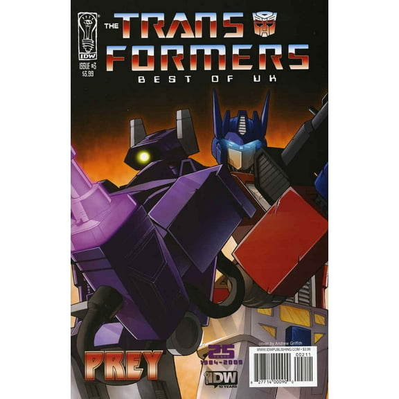 Transformers, The: Best of UK: Prey #3 VF ; IDW Comic Book