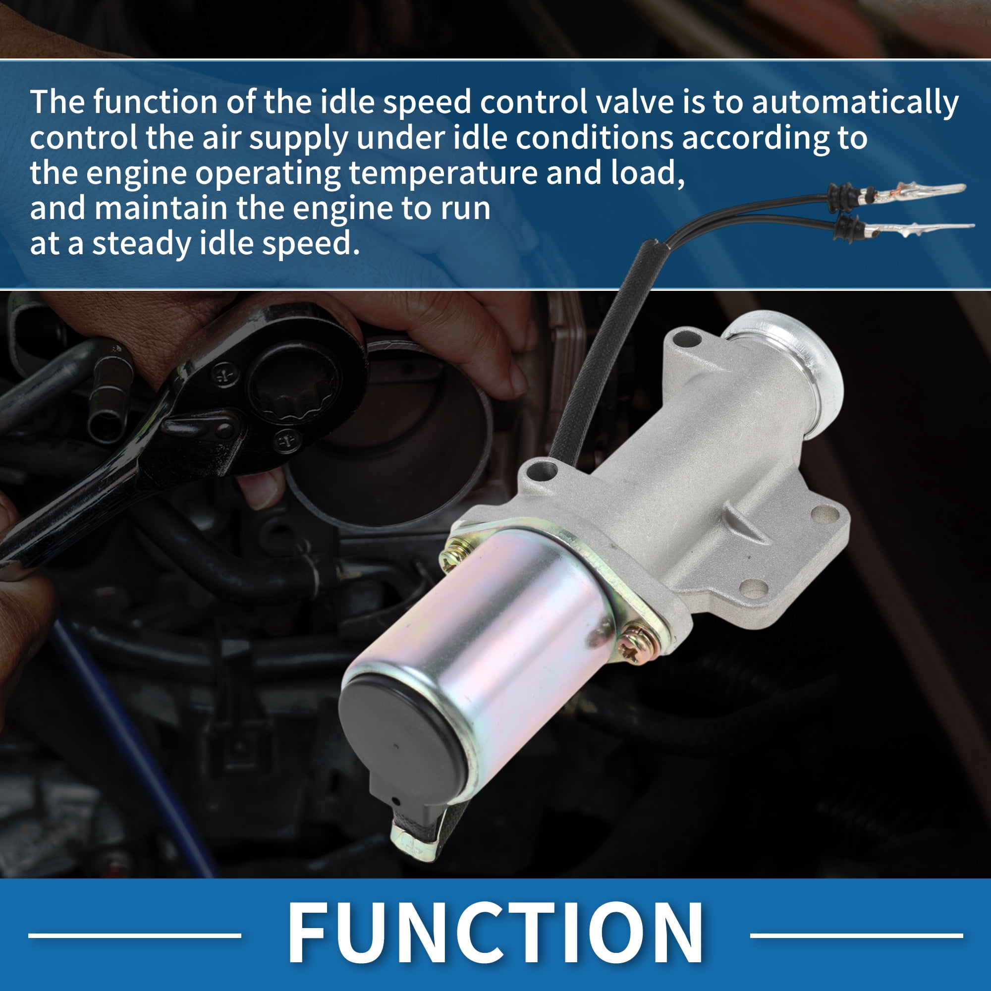 Unique Bargains Car Idle Air Control Valve for Nissan Pickup 1995-1997 Replace No.237810F300 IACV Idle Motor Idle Air Control Valve for Stable Engine Operation