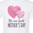 thumbnail image 4 of Inktastic It's Our First Mother's Day Cute Hugging Hearts T-Shirt, 4 of 5