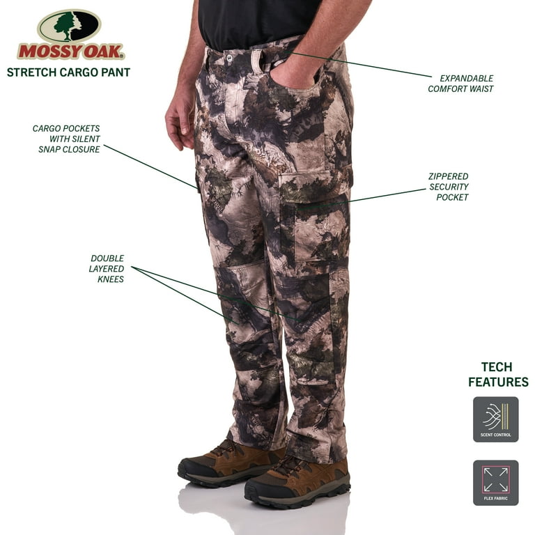 Mossy Oak Elements Terra Gila Mens Stretch Cargo Hunting Pant