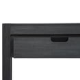 thumbnail image 6 of Lunale 55.1" Console Table with 2 Drawers and 1 Shelf, Rectangular Table with Acacia Veneer for Entryway, Living Room, Gray, 6 of 7