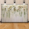thumbnail image 4 of 8x6ft,White Brick Wall Flowers Backdrop,Mother's Day Wedding Photography Background Bridal Shower Backdrops Banner for Girls Women Tea Party Decorations, 4 of 4