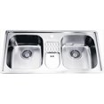 thumbnail image 1 of Dawn Kitchen CH365 Top Mount Double Bowl Sink With Drain Board And 1 Hole, 1 of 1