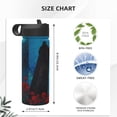 thumbnail image 4 of Yiaed Tower And Red Roses Print Water Bottle with Straw Lid, Stainless Steel Double Wall Insulated Water Bottle | Leak-Proof and Spill-Proof Water Bottle, 4 of 8