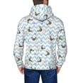 thumbnail image 5 of Zip Up Hoodies for Men - Blue Striped Cute French Bulldog Long Sleeve Comfrt Men'S Fashion Hoodies & Sweatshirts, Jackets for Men Hoodies Pullover Clothing Clothes with Pouch, 5 of 5