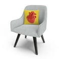 thumbnail image 3 of Modern 3D Red Heart By Abc 16 X 16 Decorative Throw Pillow, 3 of 4