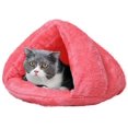 thumbnail image 1 of Yazoeia Cold Day Pet Puppy Dog Thermal Cave Bed Cat Tent Bed Cones-Shape Cat Nest Cat Cuddle Offers Sense of Security for Better Sleep Suits Small Animals Like Guinea Pig, Rabbit, Squirrel, 1 of 8