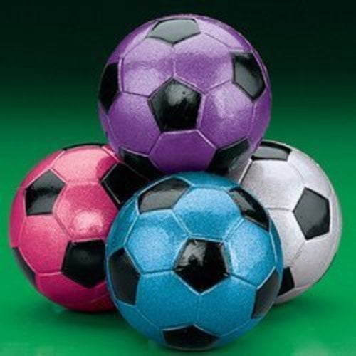 METALLIC SOCCER BALL HANDBALLS (2 DOZEN) BULK by FX