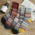 thumbnail image 5 of Plush Slipper Socks Women Colorful Warm Crew Socks, 5 of 5
