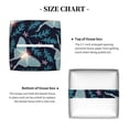 thumbnail image 5 of Lsque Glowing Butterfly Printed Tissue Box Cover Holder, Facial Paper Organizer Dispenser,Square with Bottom Belt, PVC Leather Decorative Organizer, 5 of 8