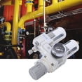 thumbnail image 4 of Air Filter Regulator, Compressed Air Filters Air Pressure Regulator, Separator For Home AC3010-03 3/8in BSPT,AC4010-04 1/2in BSPT, 4 of 8