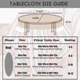 thumbnail image 3 of Oval Tablecloth 60x84in for Oval Table Waterproof Table Cloths for Dining Room Indoor Outdoor Table Cloth, 3 of 5